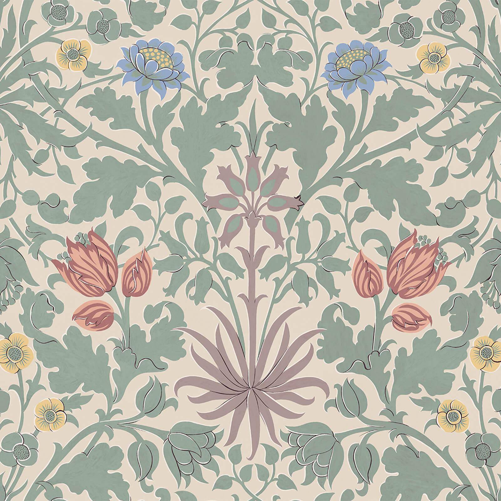 1-WA-HYA-DI-PHL-XXX - Hyacinth Novellus Wallpaper - Phlox - House of Hackney