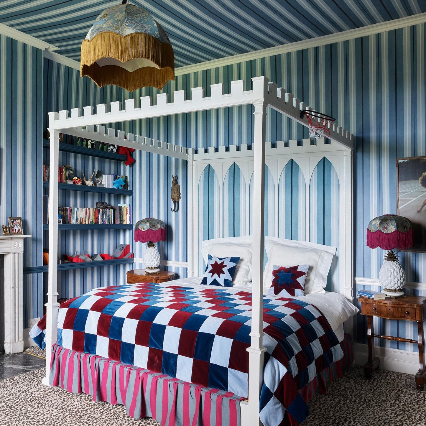 Lauriston Stripe Wallpaper - Sky - 1-WA-LAS-DI-SKY-XXX