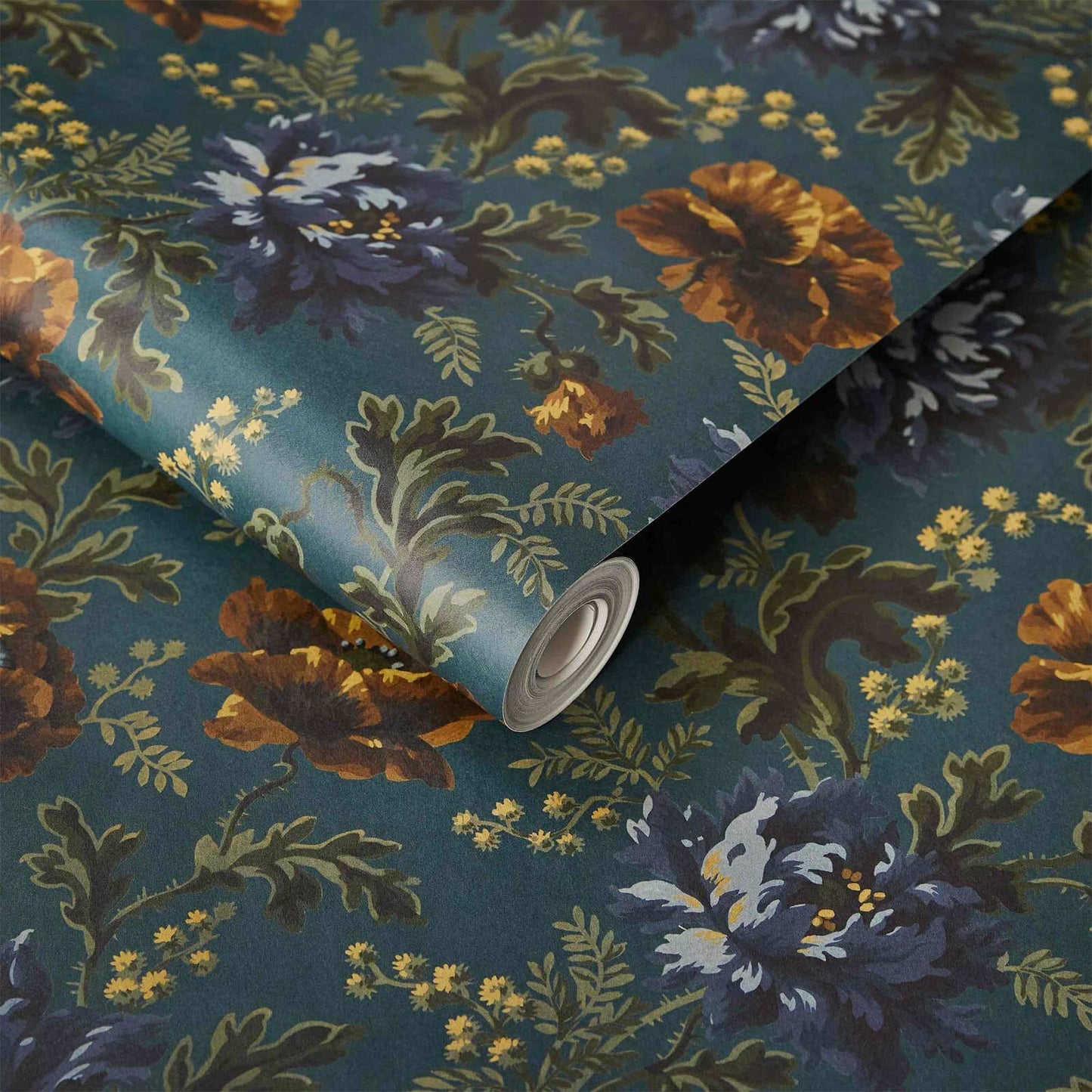 Opia Wallpaper - Petrol - 1-WA-OPI-DI-PET-XXX