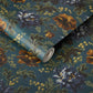 Opia Wallpaper - Petrol - 1-WA-OPI-DI-PET-XXX