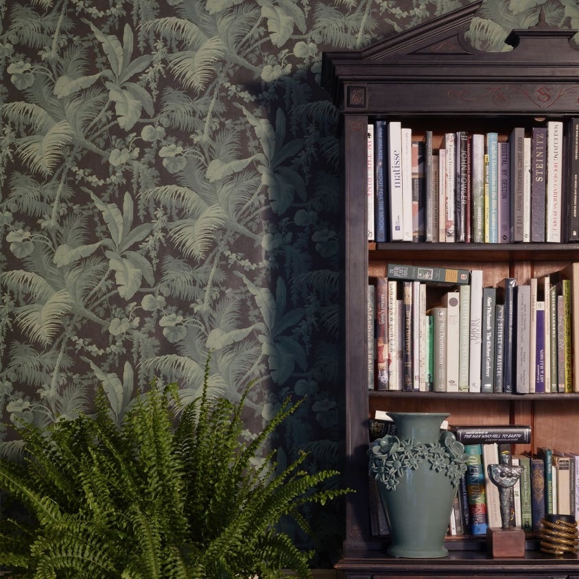 Pampas Wallpaper - Noir - 1-WA-PAM-DI-NOI-XXX