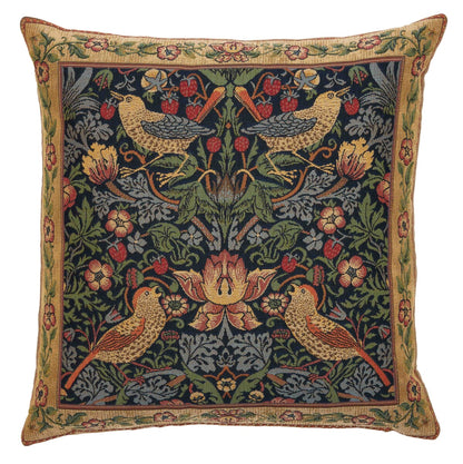 Strawberry Thief Classic Tapestry Cushion with Feather Filler 