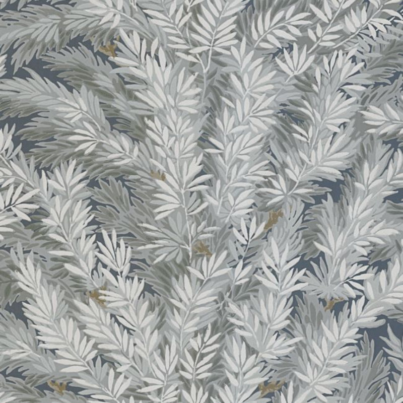Florencecourt Wallpaper - Grey on Slate - 100/1004