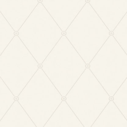 Large Georgian Rope Trellis Wallpaper - White - 100/13060
