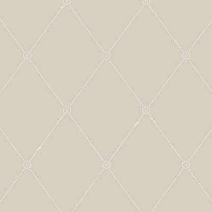 Large Georgian Rope Trellis Wallpaper - Linen - 100/13061