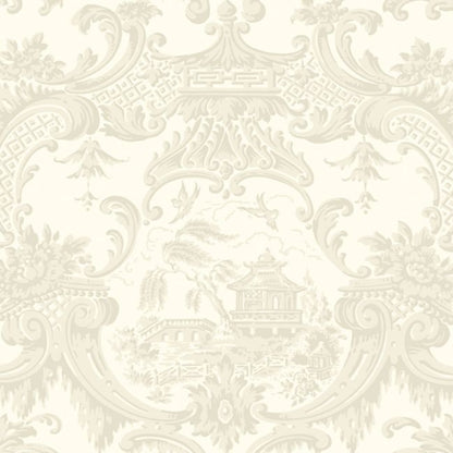 Chippendale China Wallpaper - White - 100/3010