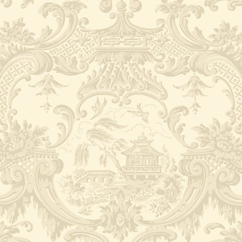 Chippendale China Wallpaper - Cream - 100/3011