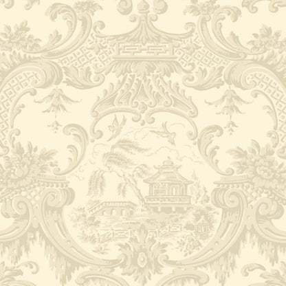 Chippendale China Wallpaper - Cream - 100/3011