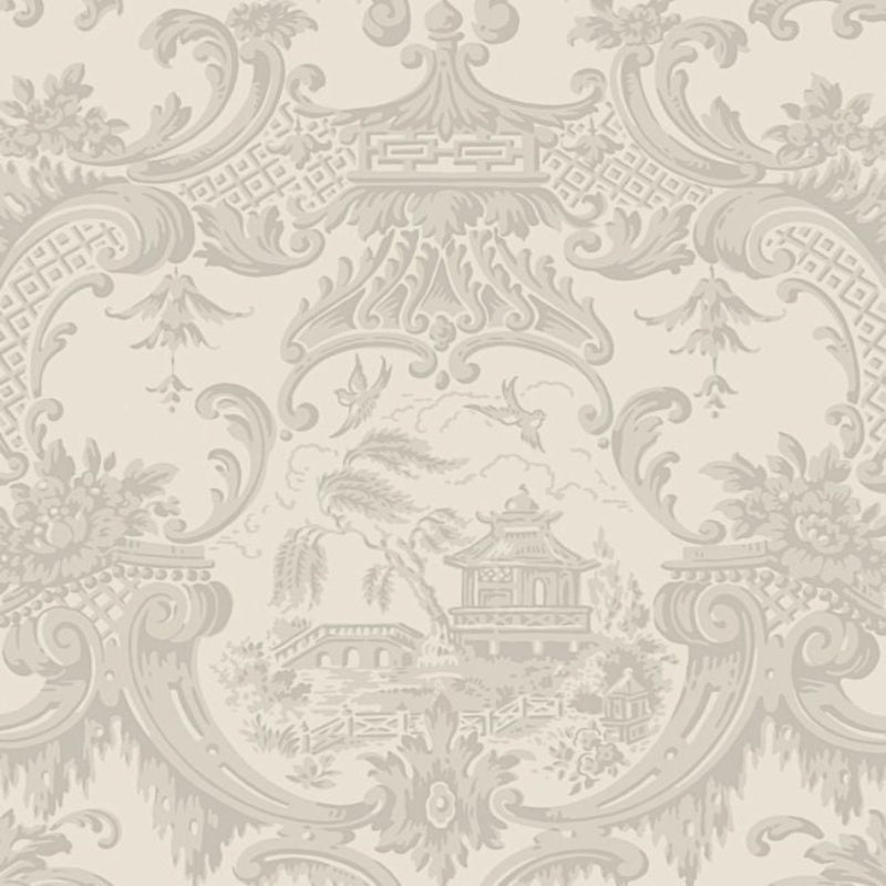 Chippendale China Wallpaper - Stone - 100/3012
