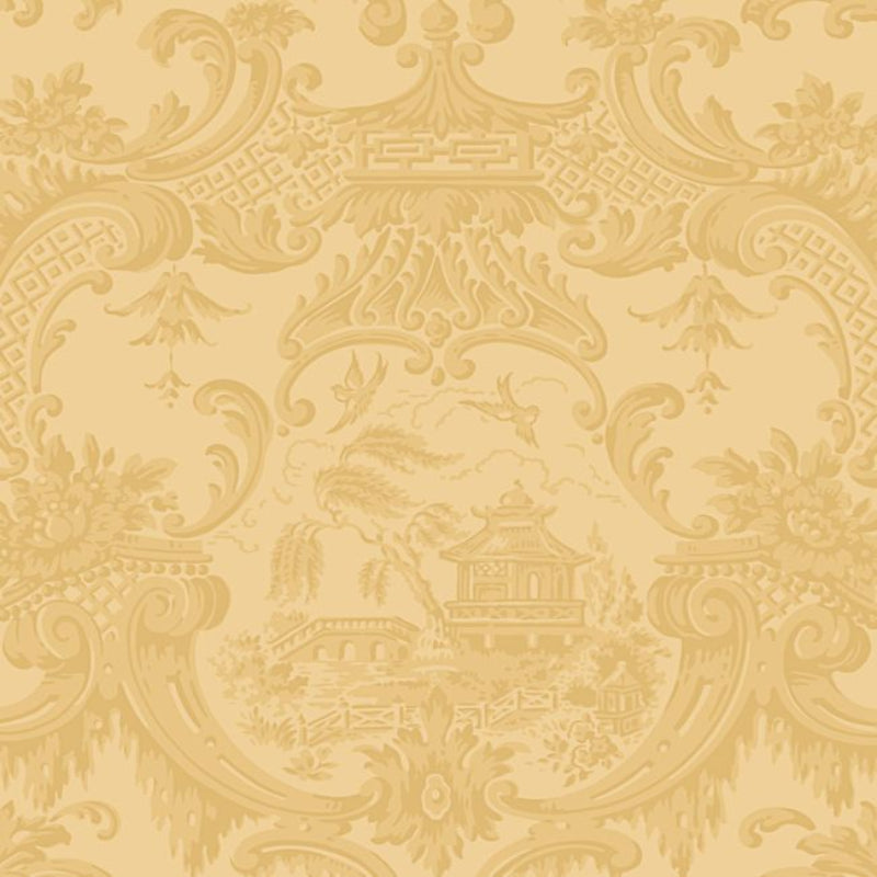 Chippendale China Wallpaper - Ochre - 100/3014