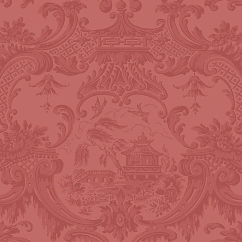 Chippendale China Wallpaper - Red - 100/3015