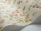Sweet Pea Archive Anthology Wallpaper - Coral & Olive on Cream - 100/6028