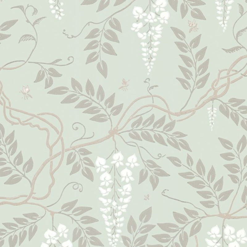 Egerton Wallpaper - Chalk on Duck Egg - 100/9044
