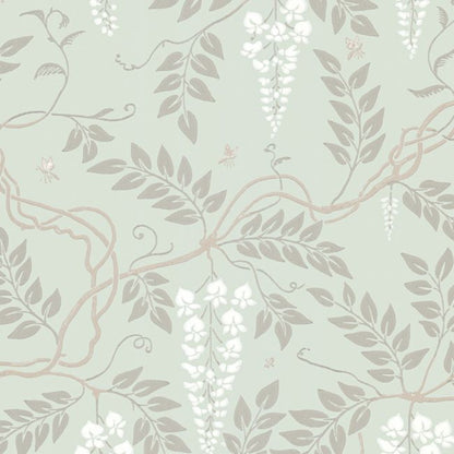Egerton Wallpaper - Chalk on Duck Egg - 100/9044