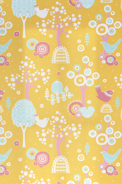 Cherry Valley Yellow Wallpaper - Majvillan