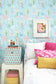 Cherry Valley Turquoise Wallpaper - Majvillan