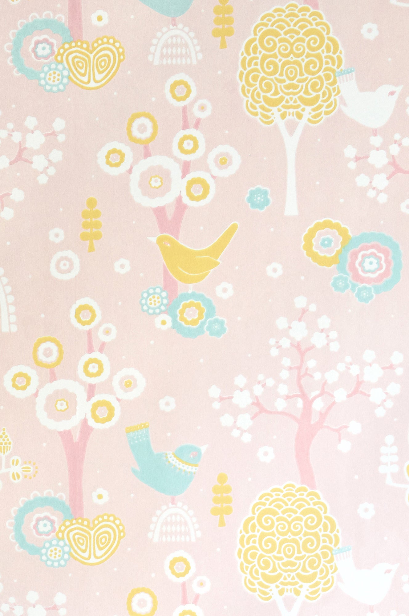 Cherry Valley Pink Wallpaper - Majvillan