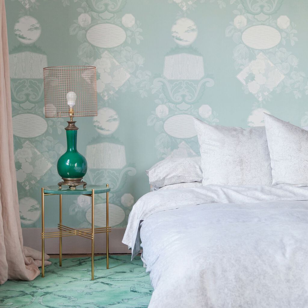 102766 - Totem Wallpaper - Jade - Graham & Brown