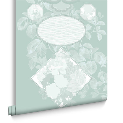 102766 - Totem Wallpaper - Jade - Graham & Brown