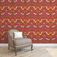 1027 - Strawberry Thief Wallpaper - Crimson-Red by Morris Collections