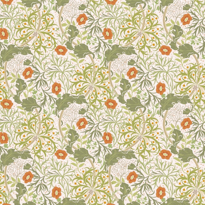 1034 - Seaweed Wallpaper - Ecru-Cream by Morris Collections