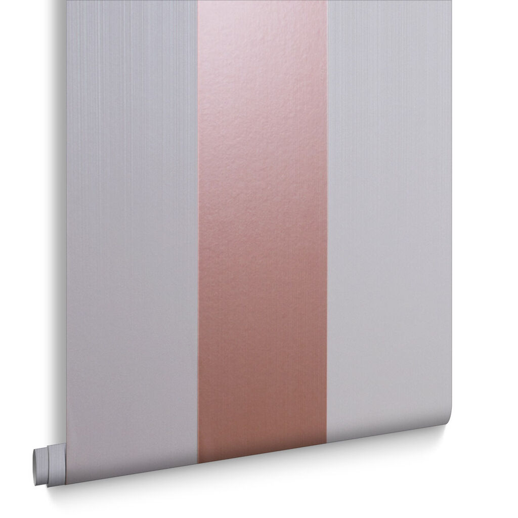 103530 - Figaro Wallpaper - Rose Gold Mink - Graham & Brown