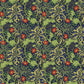 1037 - Seaweed Wallpaper - Dark Green-Red by Morris Collections