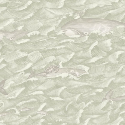 Melville Wallpaper - Stone & Soft Olive - 103/1001