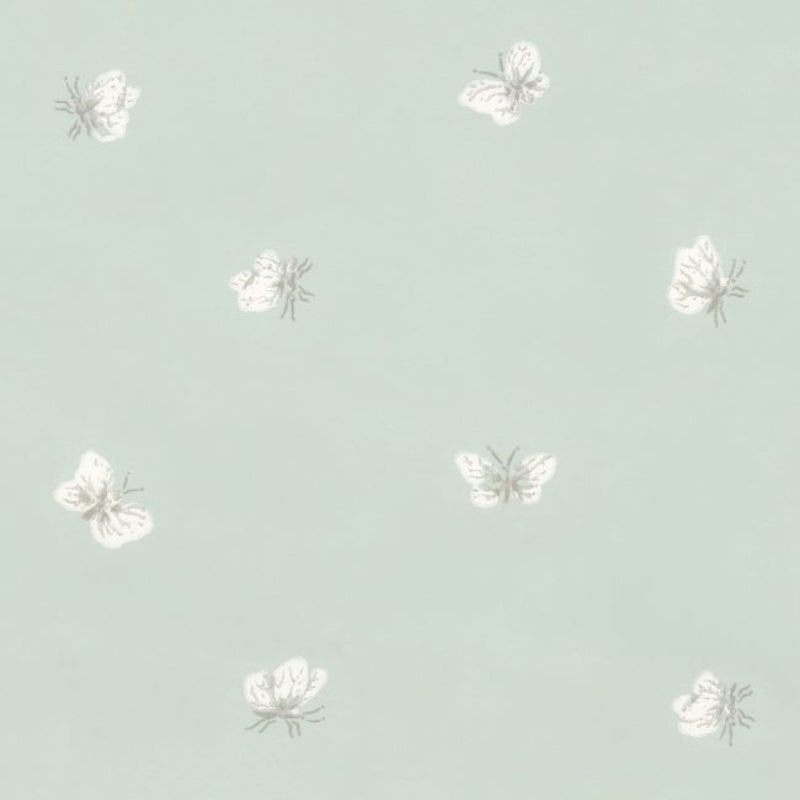 Peaseblossom Wallpaper - Chalk on Duck Egg - 103/10032