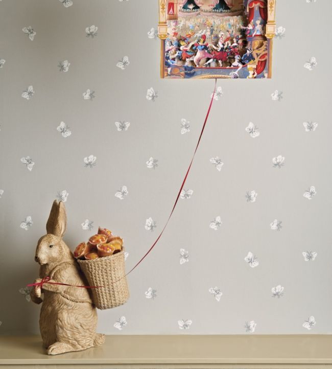 Peaseblossom Wallpaper - Chalk on Duck Egg - 103/10032