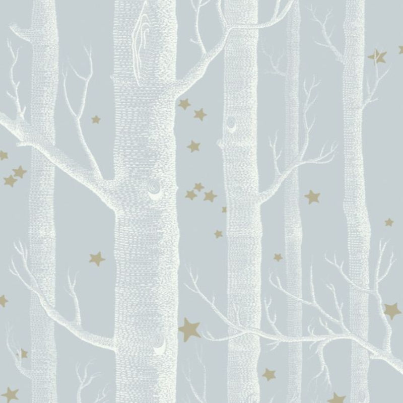 Woods & Stars Wallpaper - Powder Blue - 103/11051