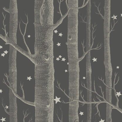 Woods & Stars Wallpaper - Charcoal - 103/11053