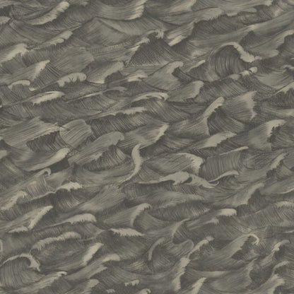 Columbus Wallpaper - Metallic Gilver & Soot - 103/13056