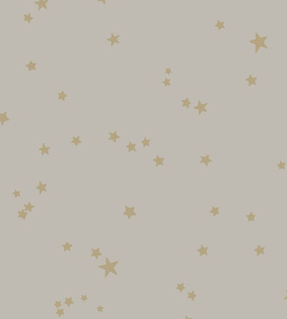 Stars Wallpaper - Metallic Gold on Taupe - 103/3013