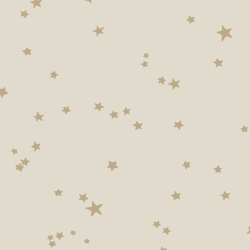 Stars Wallpaper - Metallic Gold on Linen - 103/3014