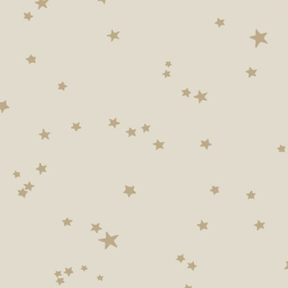 Stars Wallpaper - Metallic Gold on Linen - 103/3014