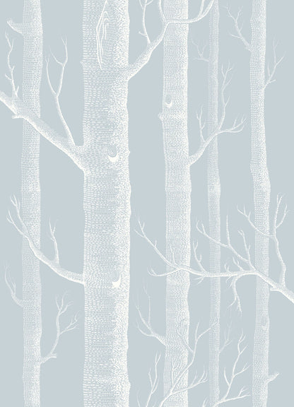 Woods Whimsical Wallpaper - Chalk on Powder Blue - 103/5022