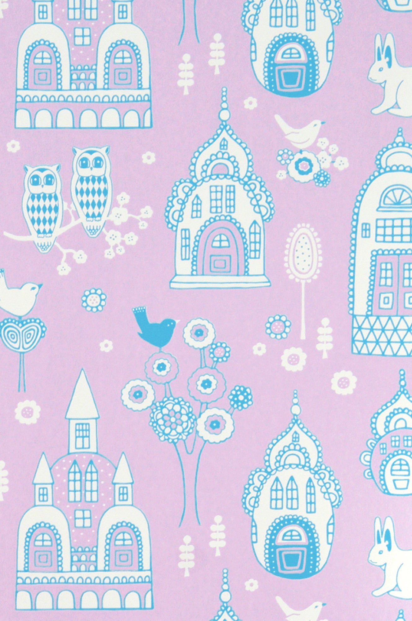 Palace Garden Purple Wallpaper - Majvillan