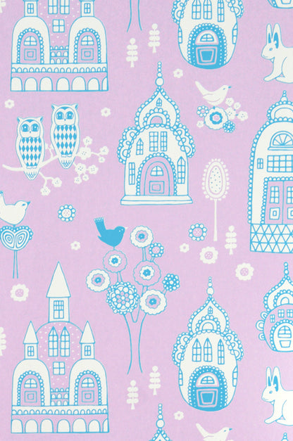 Palace Garden Purple Wallpaper - Majvillan