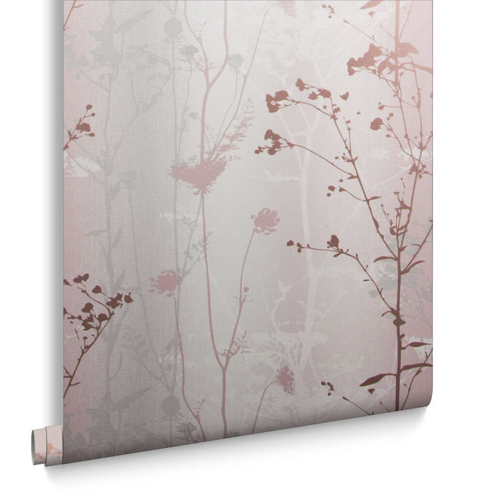104071 - Wild Flower Wallpaper - Blush - Graham & Brown