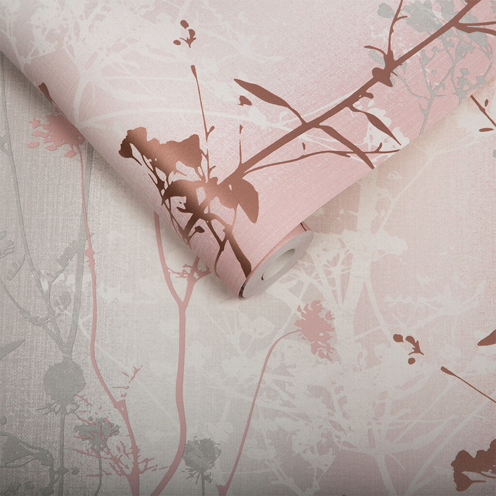 104071 - Wild Flower Wallpaper - Blush - Graham & Brown
