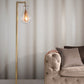 104074 - Wild Flower Stripe Wallpaper - Sand - Graham & Brown