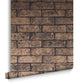 104383 - Metallic Brick Wallpaper - Bronze Black - Graham & Brown