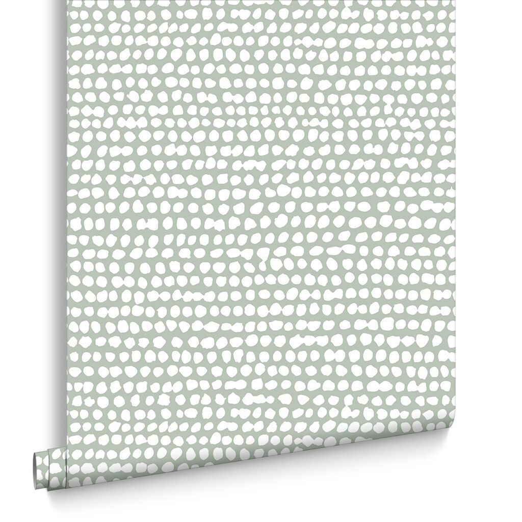 104537 - Dots Wallpaper - Green - Graham & Brown