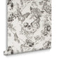 104560 - Skull Wallpaper - Roses - Graham & Brown