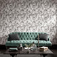 104560 - Skull Wallpaper - Roses - Graham & Brown
