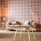 104723 - Tartan Wallpaper - Pink - Graham & Brown