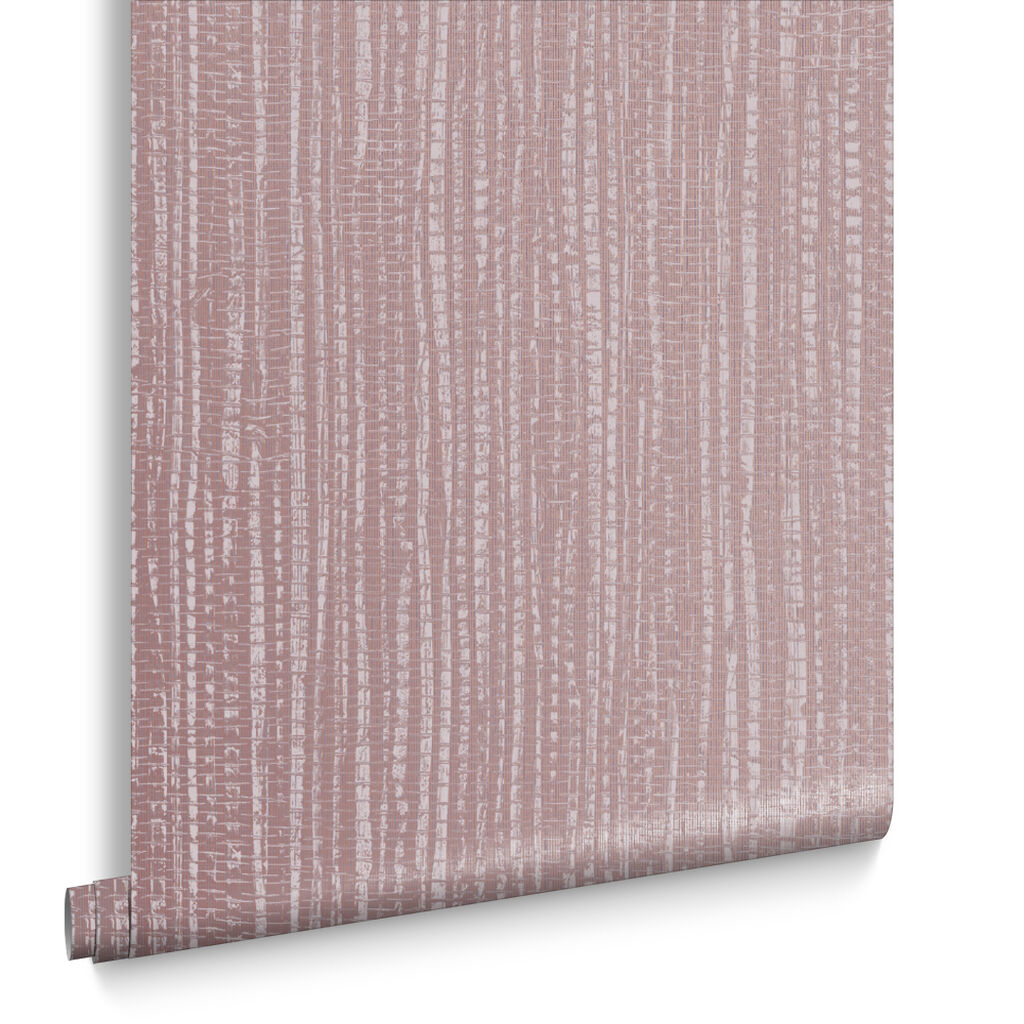 104729 - Bamboo Texture Wallpaper - Pink - Graham & Brown