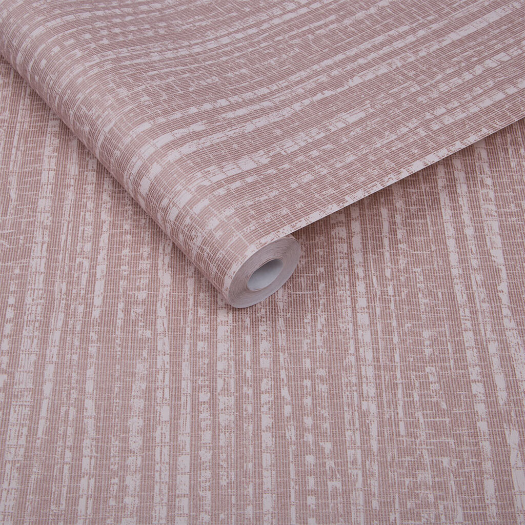 104729 - Bamboo Texture Wallpaper - Pink - Graham & Brown