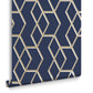 104735 - Archetype Wallpaper - Navy Gold - Graham & Brown